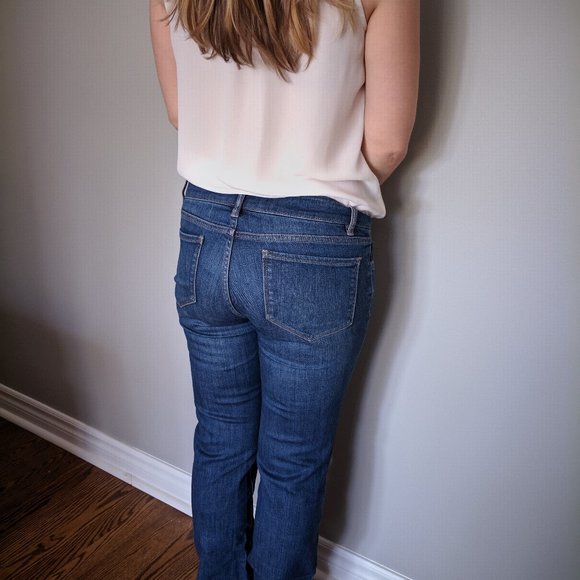 Blue bootcut mid-rise jeans - Picture 2 of 2